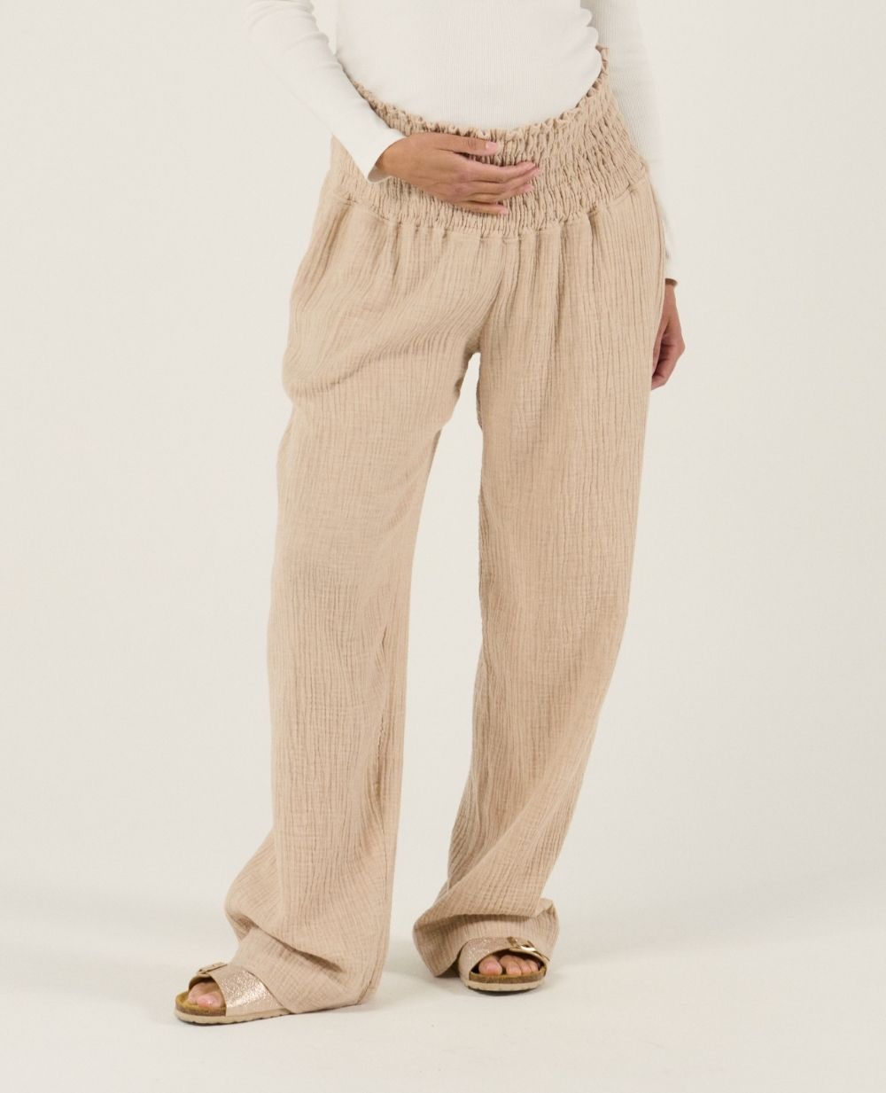 cache-c-ur-pantalon-de-maternit-myriam-beige image 2