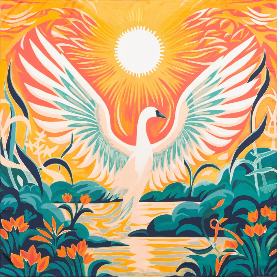 petrusse-isadora-soie-orange-carr-soie-90 image 1