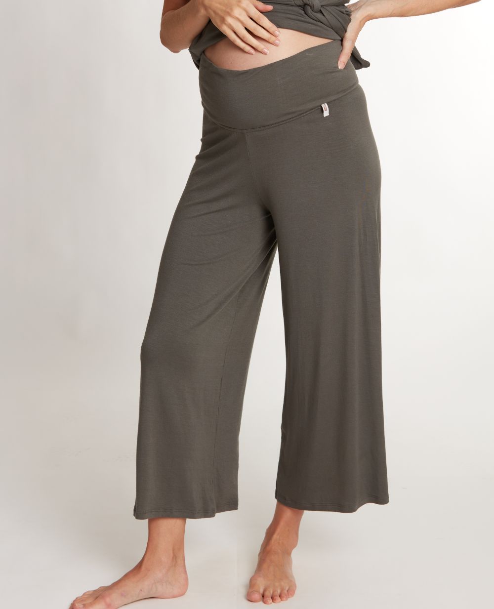 cache-c-ur-origin-pantalon-7-8-me-de-grossesse-kaki image 2