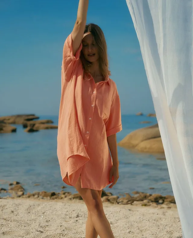 cache-c-ur-ice-cream-chemise-de-nuit-de-maternit-abricot image 1