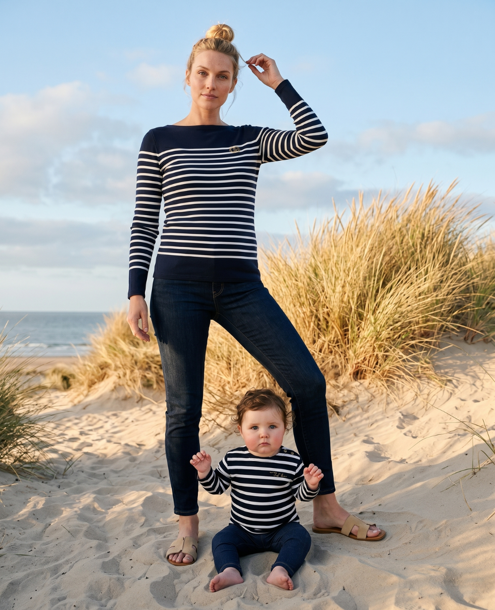 cache-c-ur-b-nodet-morgat-ensemble-marini-re-de-grossesse-et-b-b-marine-blanc image 1