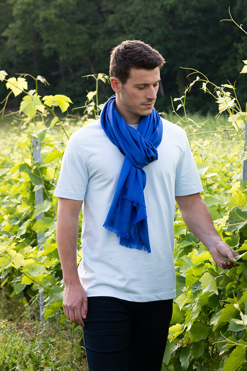 petrusse-palma-tole-jacquard-bleu-roi image 6
