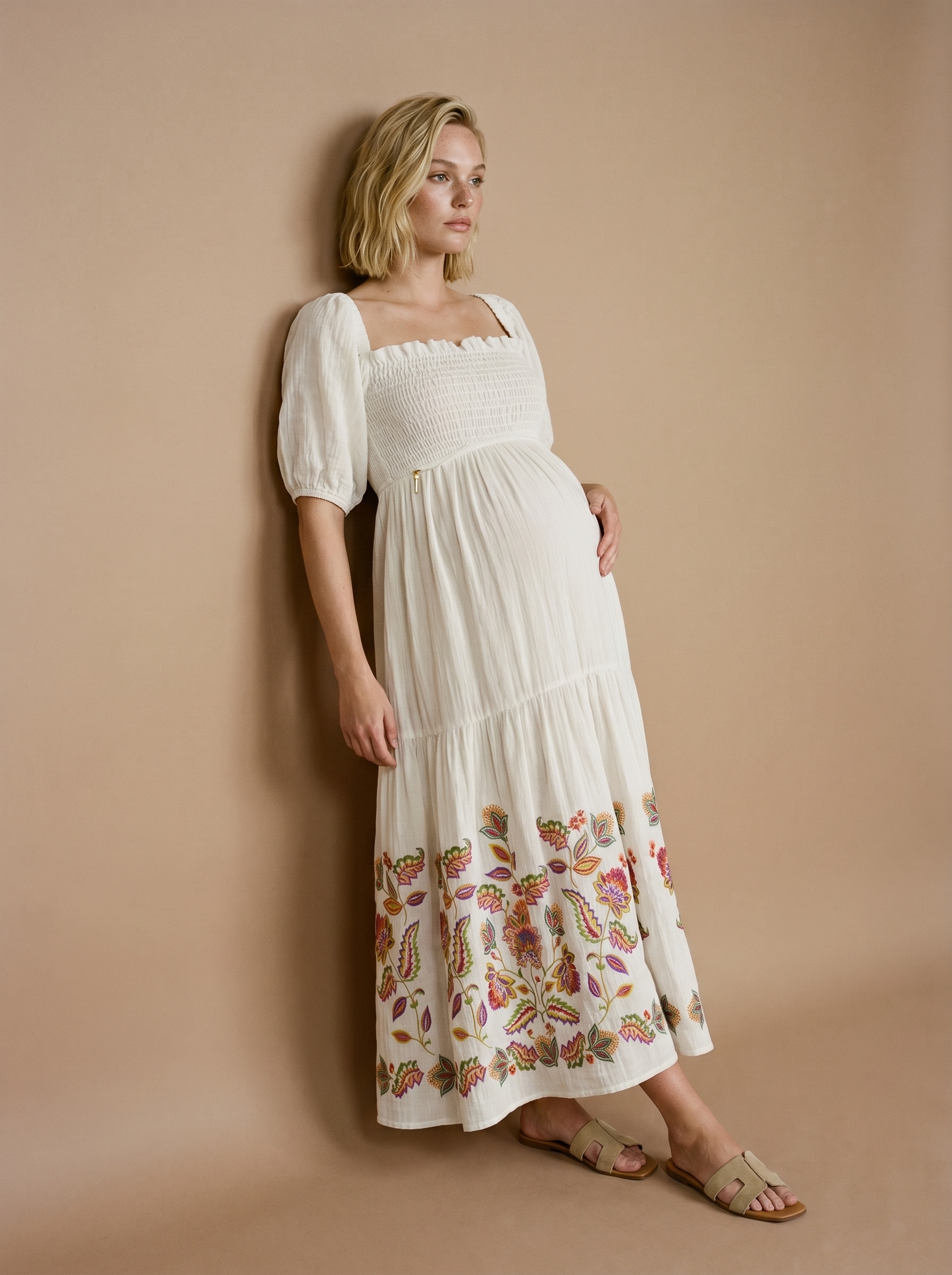 cache-c-ur-mila-robe-longue-d-allaitement-boh-me-multicolore image 1