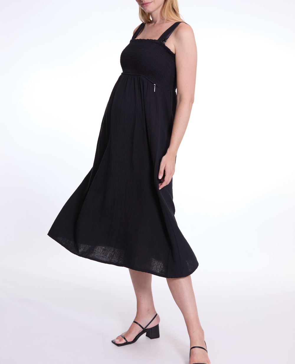 cache-c-ur-lola-robe-longue-grossesse-et-allaitement-noir image 2
