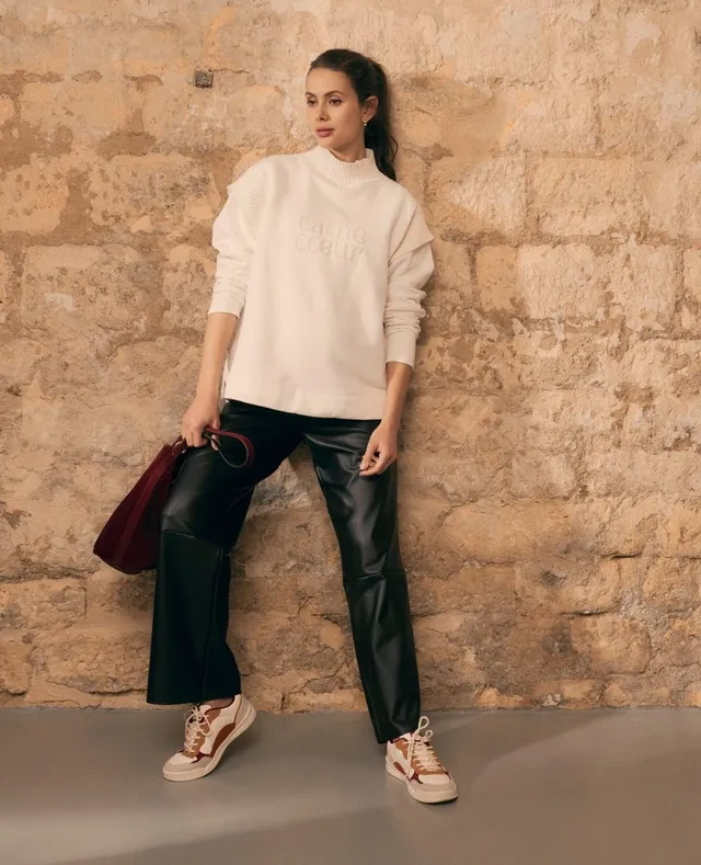 cache-c-ur-alix-pantalon-de-maternit-simili-cuir-noir image 1