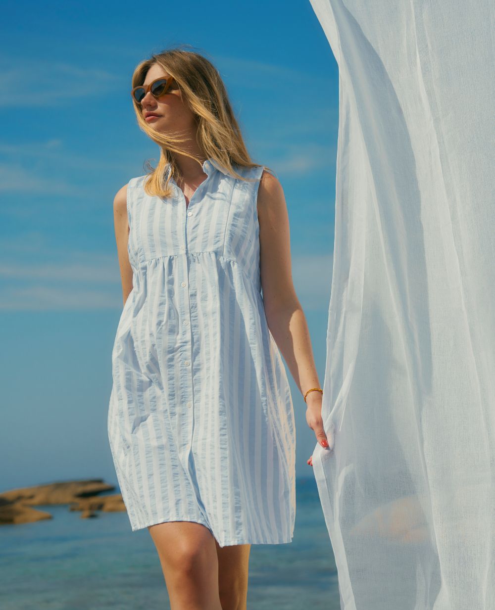 cache-c-ur-agathe-robe-chemisier-grossesse-et-allaitement-bleu-ray image 2