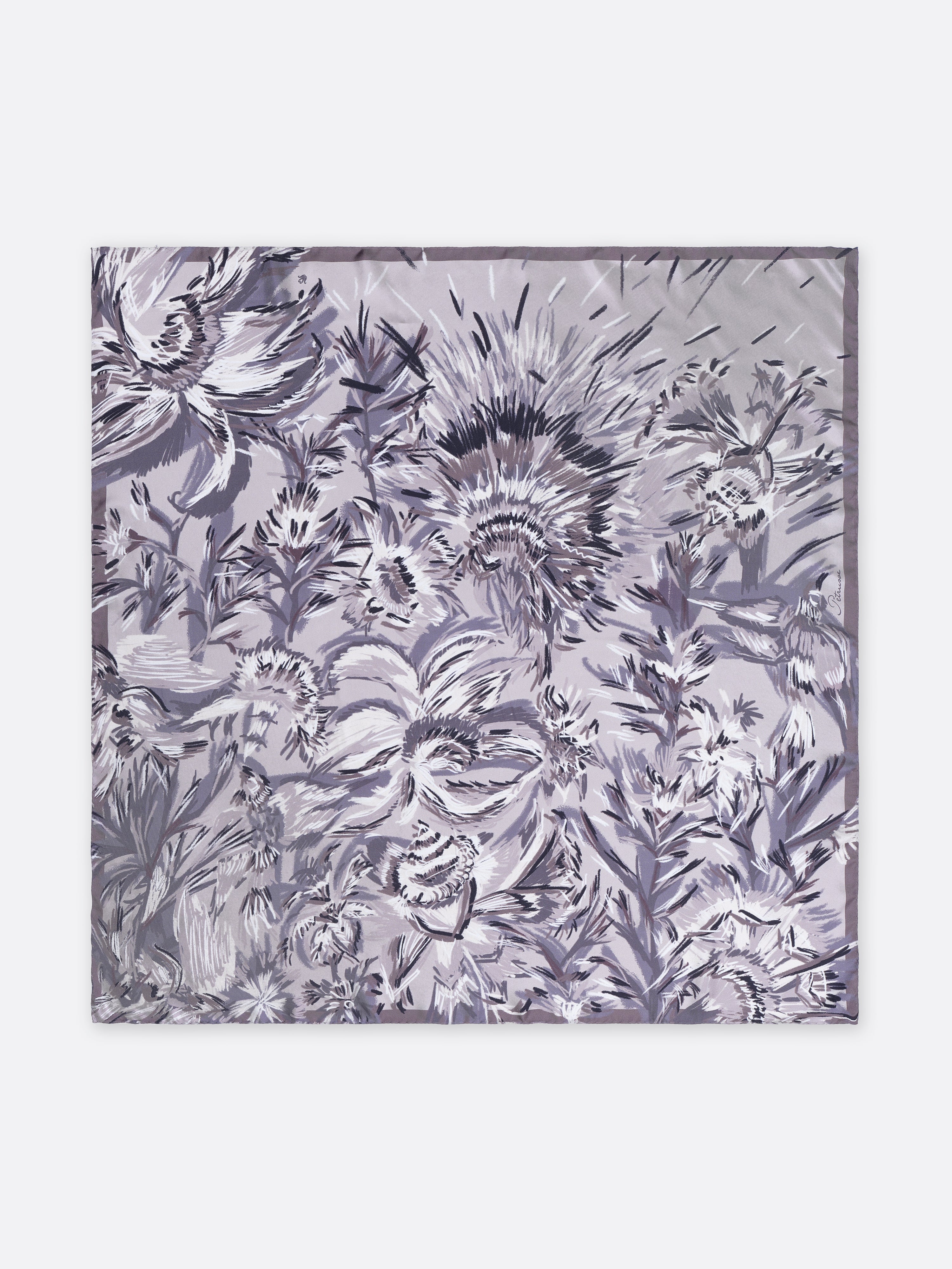 petrusse-lena-gris-carr-soie-90cm-dition-limit-e image 1