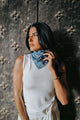 petrusse-oria-denim-cotton-scarf-65-coton image 2