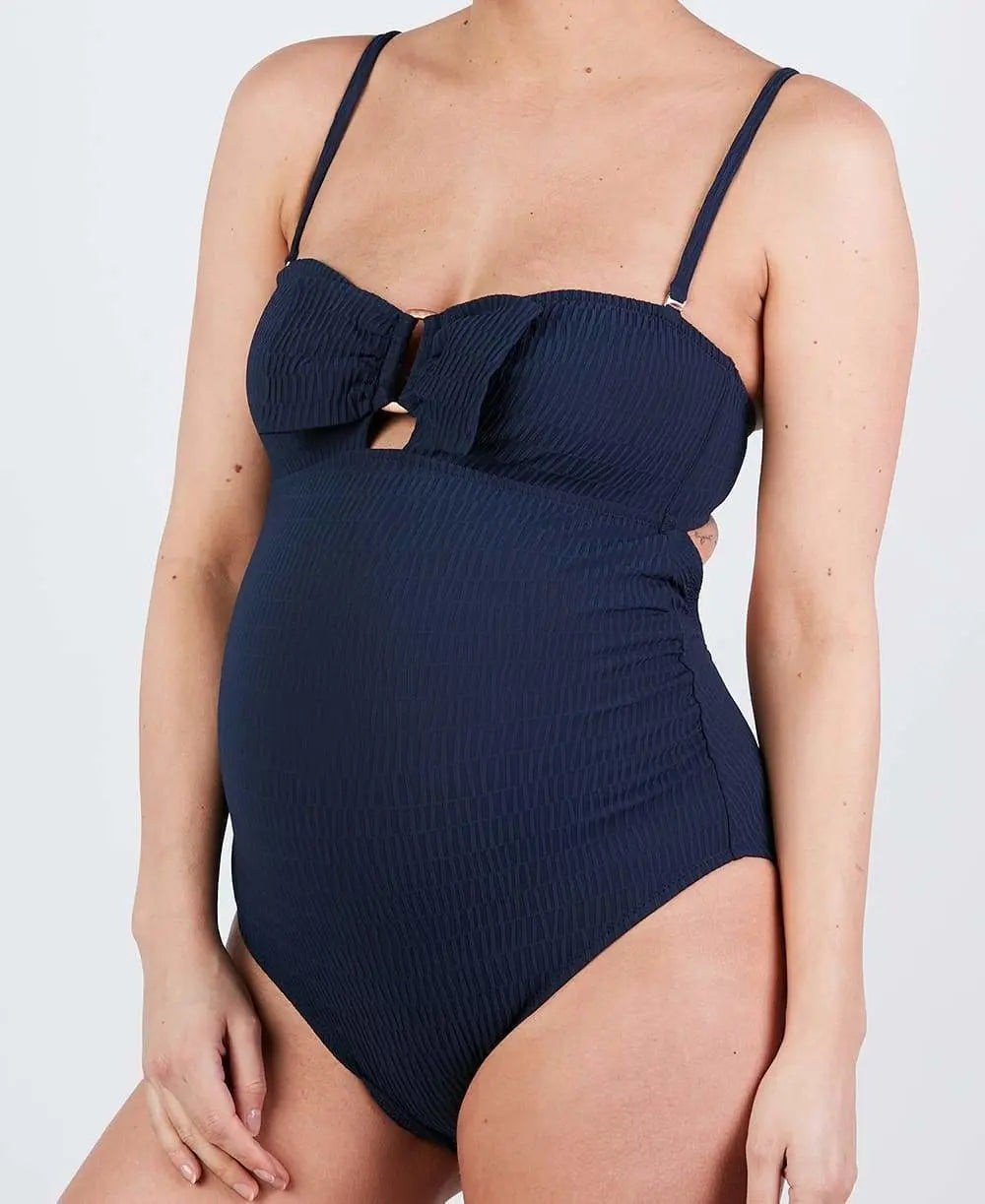 cache-c-ur-bamboo-maillot-de-bain-grossesse-1-pi-ce-marine image 2