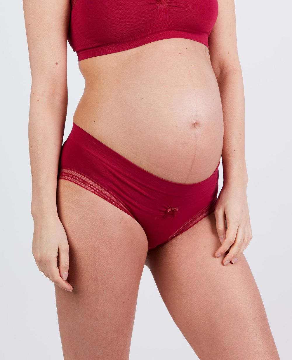 cache-c-ur-milk-slip-maternit-sans-couture-dentelle-bordeaux image 1