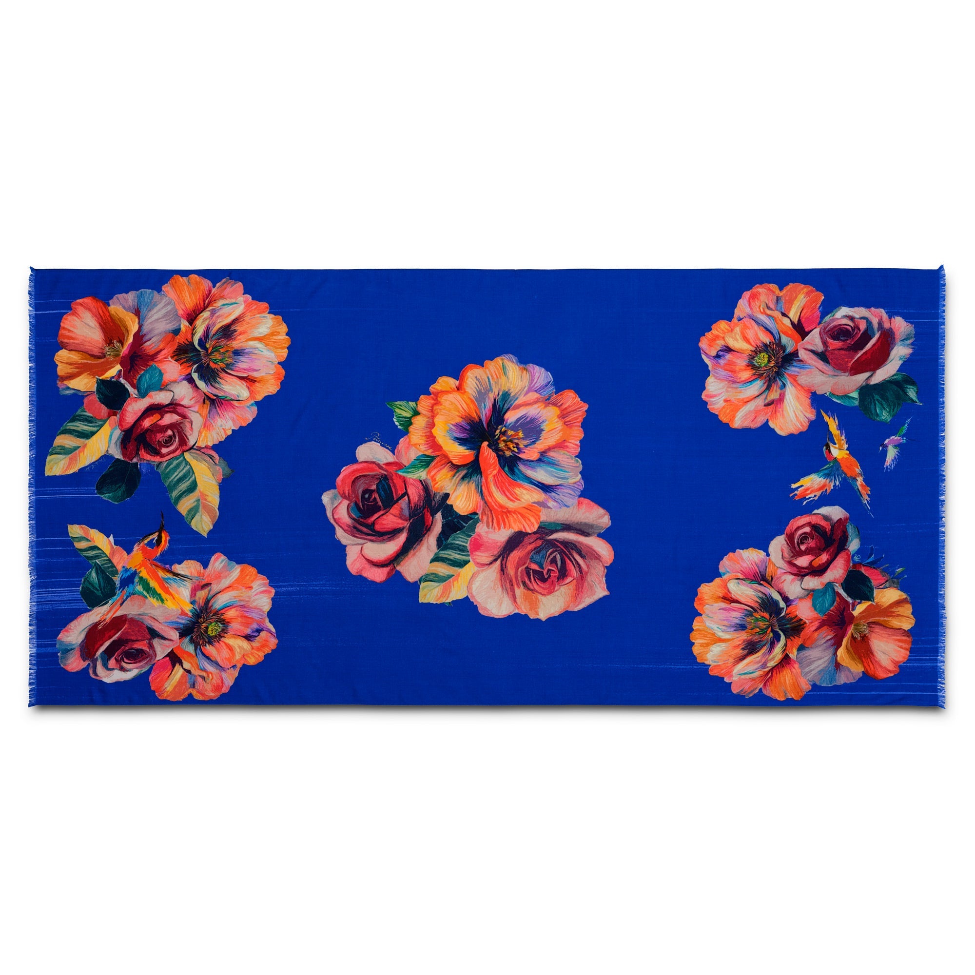 petrusse-tole-icone-bleu-roi-fleurs-frida image 2