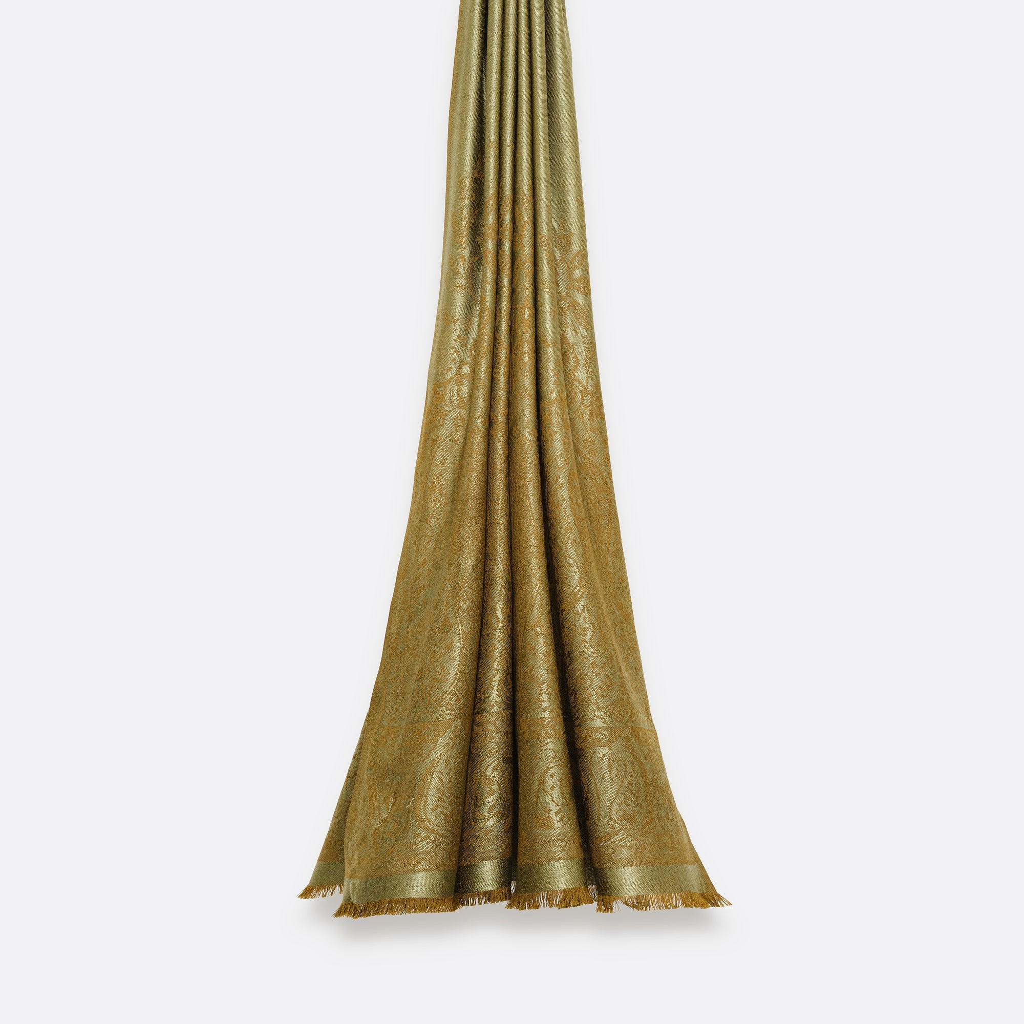 petrusse-palma-olive-tole-jacquard-soie-et-laine image 2