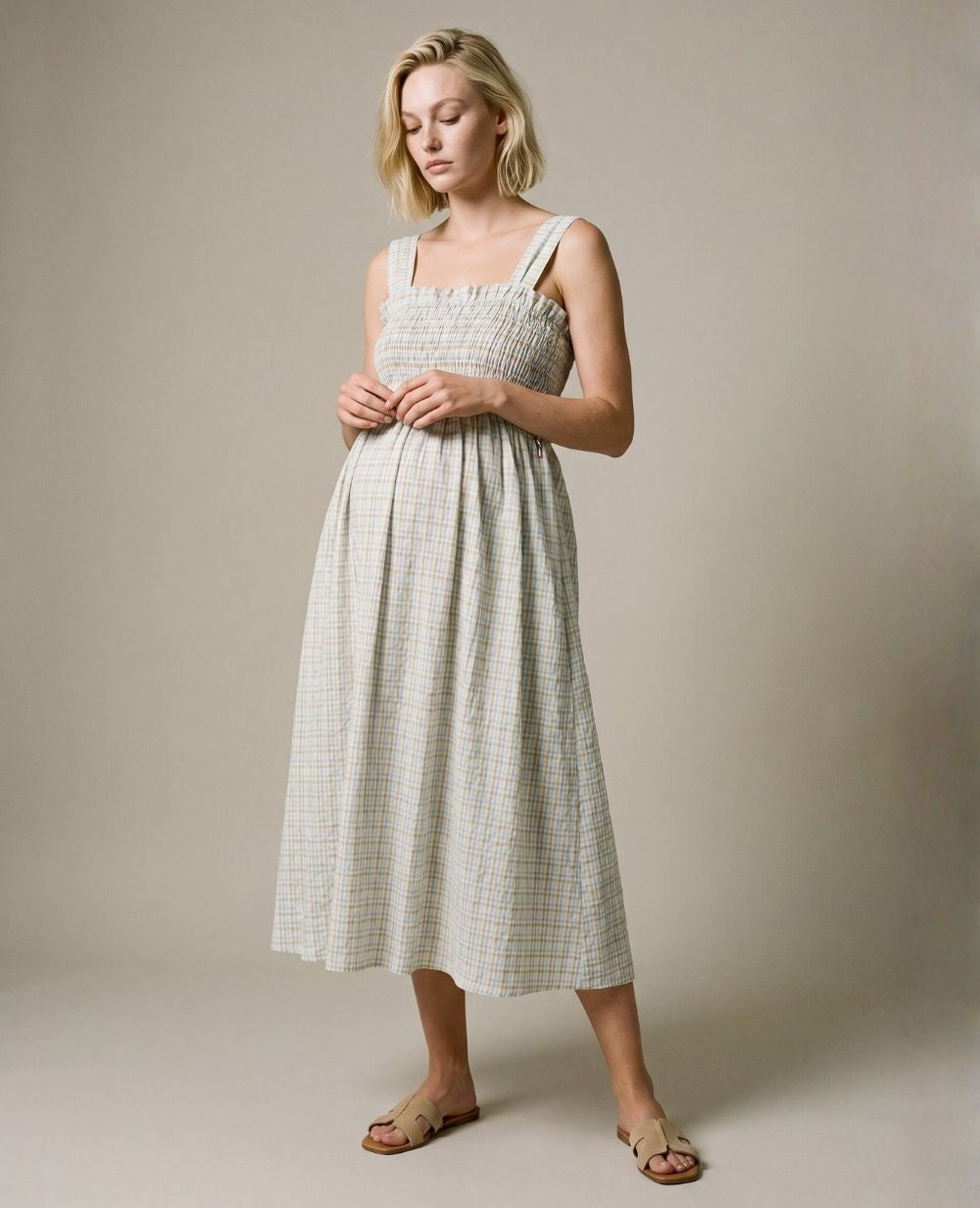 cache-c-ur-robe-d-allaitement-alice-multicolore-vichy image 5