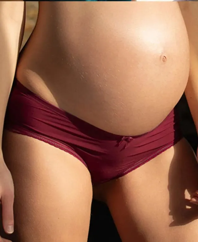 cache-c-ur-milk-shorty-de-grossesse-bordeaux image 1