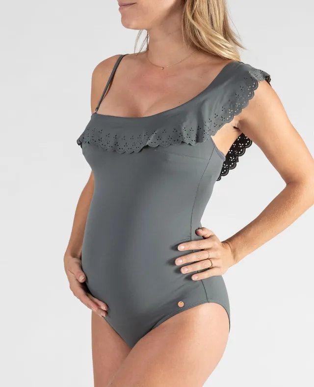 cache-c-ur-bloom-maillot-bain-grossesse-1-pi-ce-kaki image 1