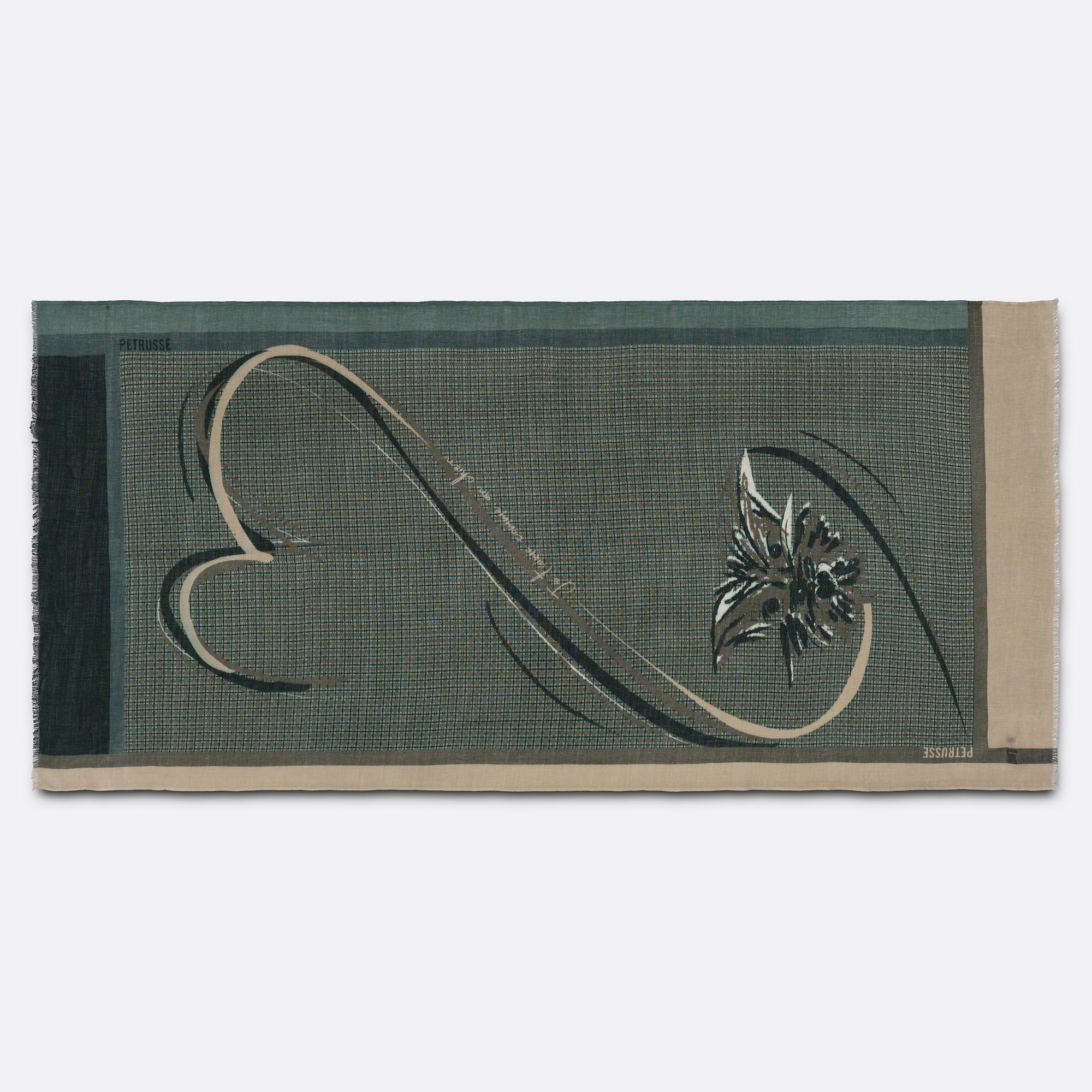 petrusse-beethoven-vert-anglais-tole-motif-chien-cach image 4