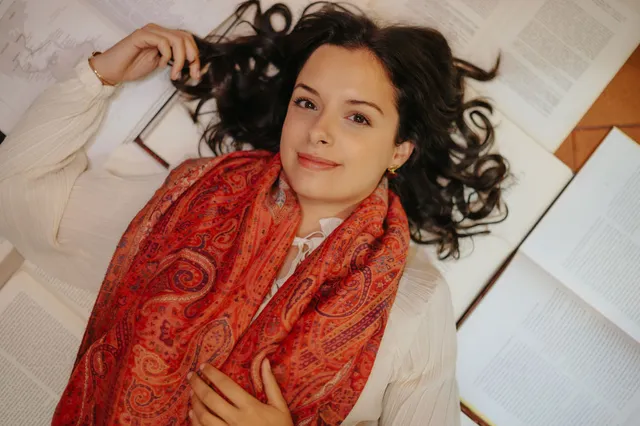 petrusse-merveille-rouge-tole-laine-cachemire-r-versible image 1
