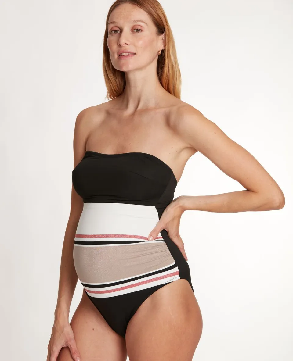 cache-c-ur-riviera-maillot-une-pi-ce-de-maternit-noir-lurex image 1