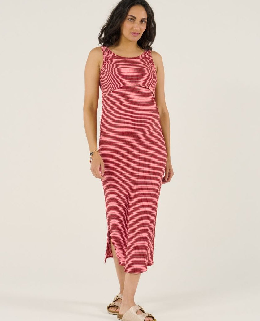 cache-c-ur-robe-beachwear-de-maternit-dinard-rouge image 3