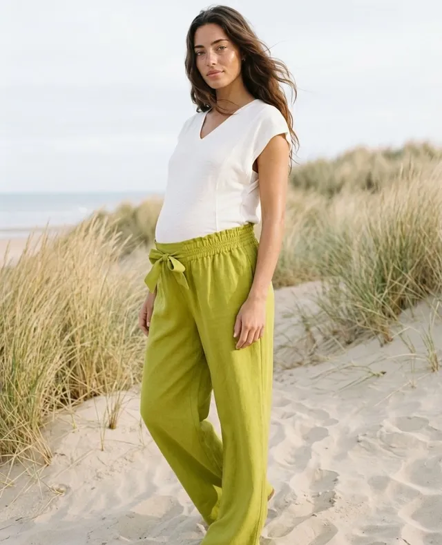cache-c-ur-sahel-pantalon-de-grossesse-fluide-anis-taille-m image 1
