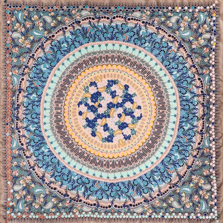 petrusse-carr-soie-130-boh-me-terre-bleue-grand-foulard-soie image 2