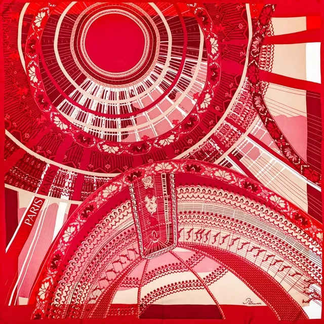 petrusse-carr-soie-105-sous-le-ciel-de-paris-red image 1