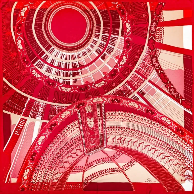 petrusse-carr-soie-105-sous-le-ciel-de-paris-red image 1
