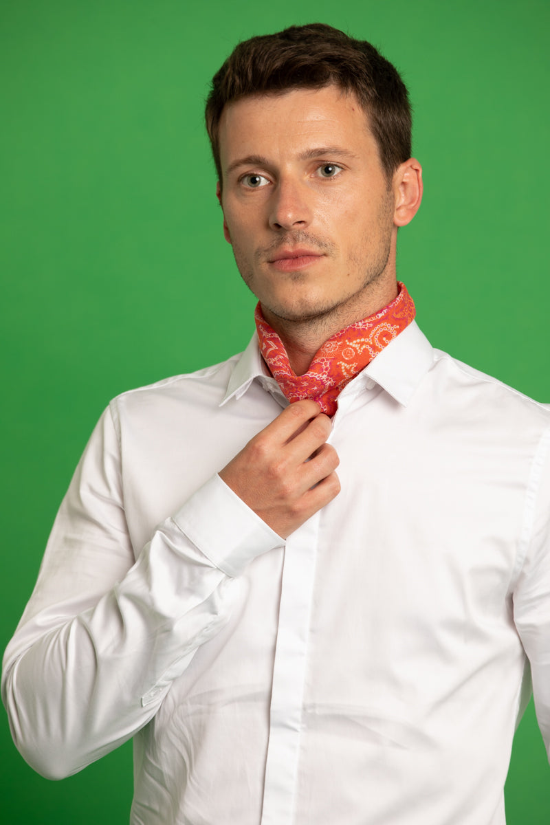 petrusse-carr-coton-50-ida-orange-bandana-50x50-cm image 5
