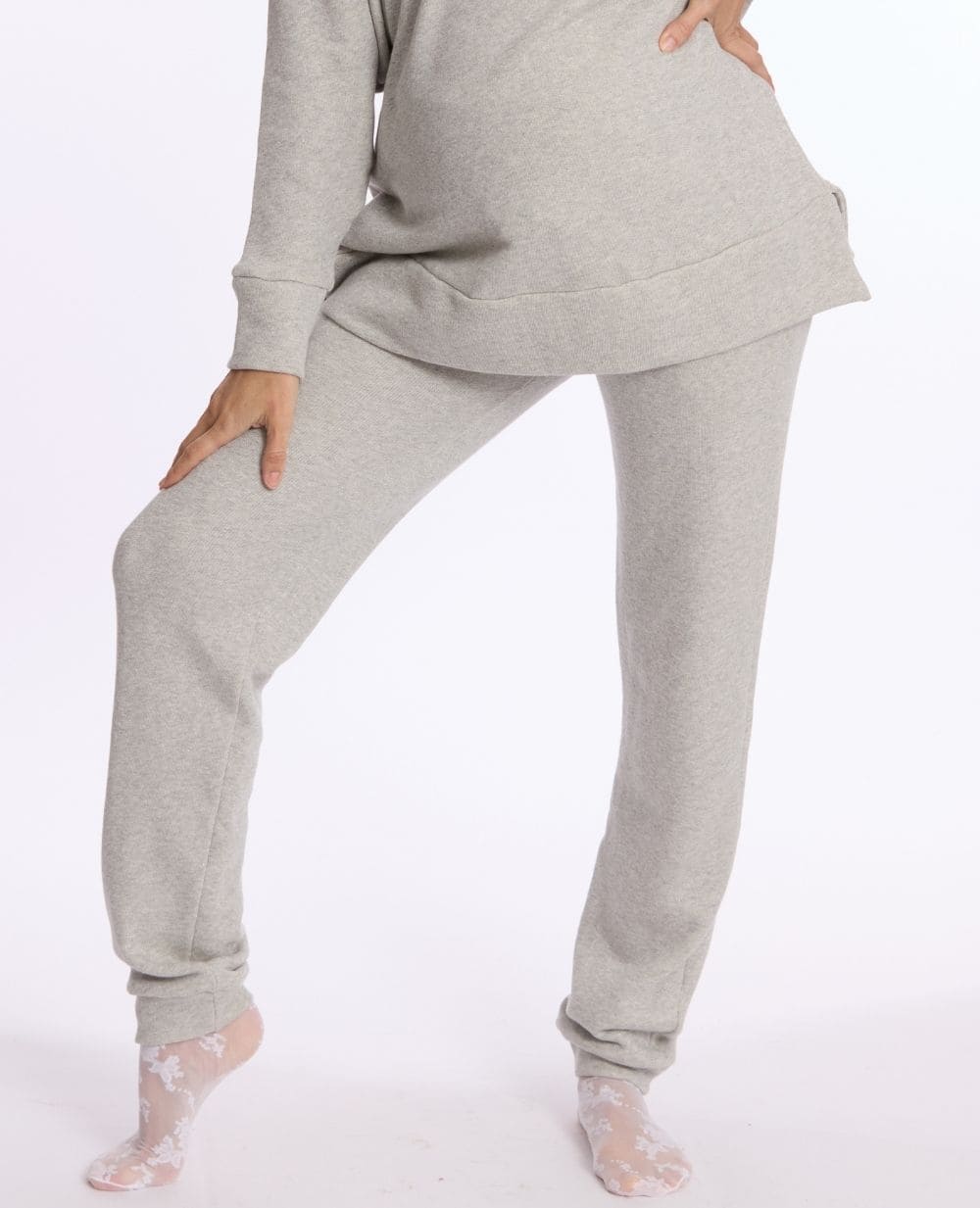 cache-c-ur-billie-gris-jogging-maternit-coton-bio image 3