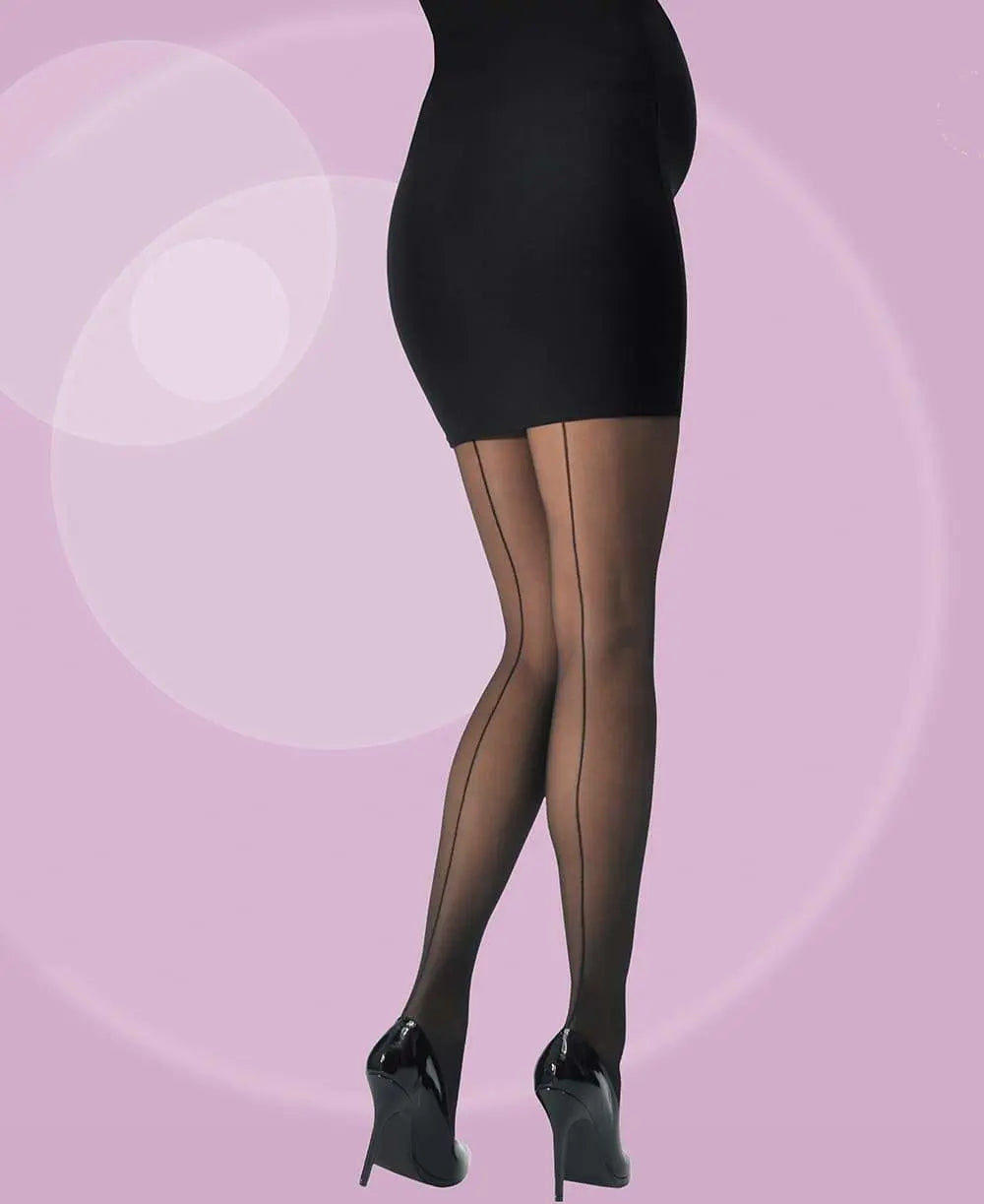 cache-c-ur-couture-collant-de-grossesse-fin-30-deniers-noir image 2