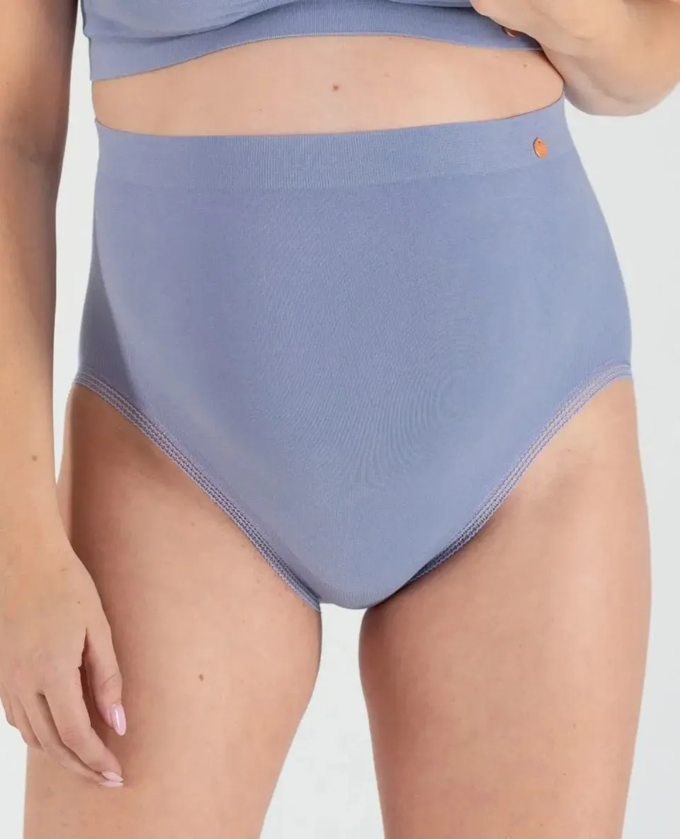 cache-c-ur-organic-maxi-culotte-de-grossesse-sans-couture-bleuet image 1