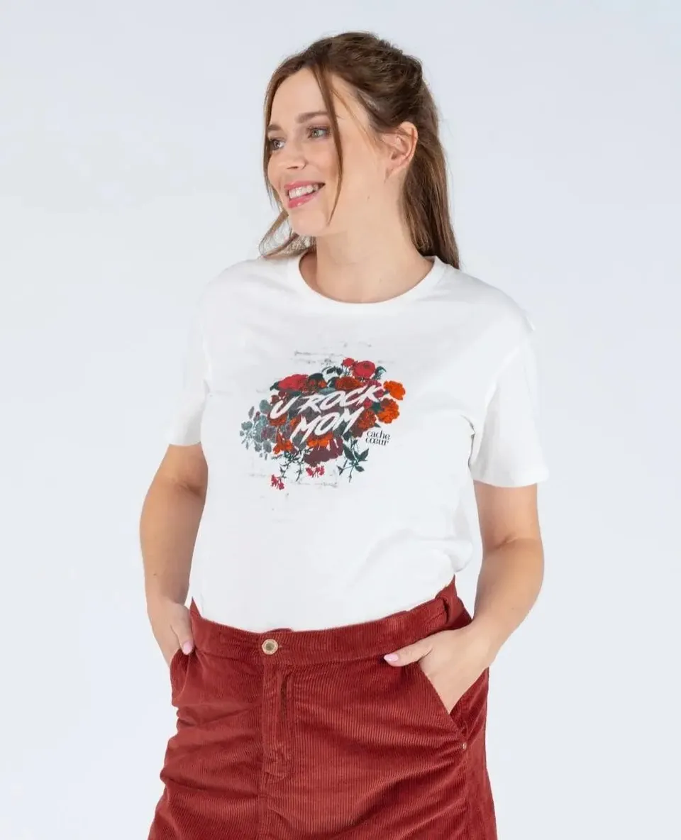 cache-c-ur-rock-t-shirt-de-grossesse-rouge-u-rock-mom image 1
