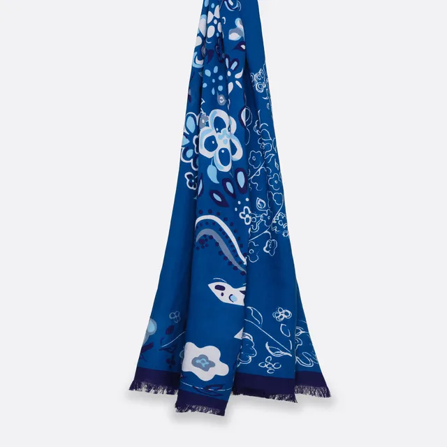 petrusse-cyb-le-bleu-tole-en-coton-bio-70x180cm image 1