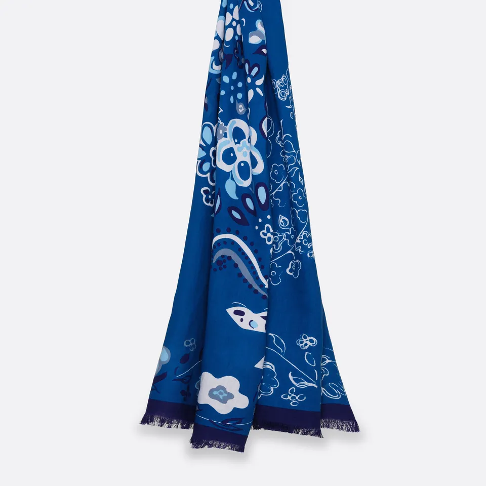petrusse-cyb-le-bleu-tole-en-coton-bio-70x180cm image 1