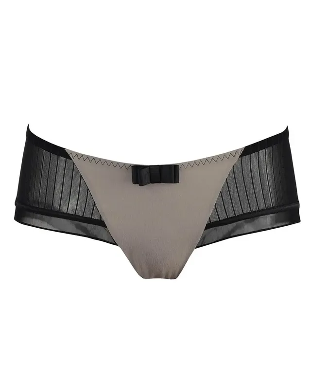 cache-c-ur-gar-onne-shorty-de-grossesse-beige-dentelle image 1