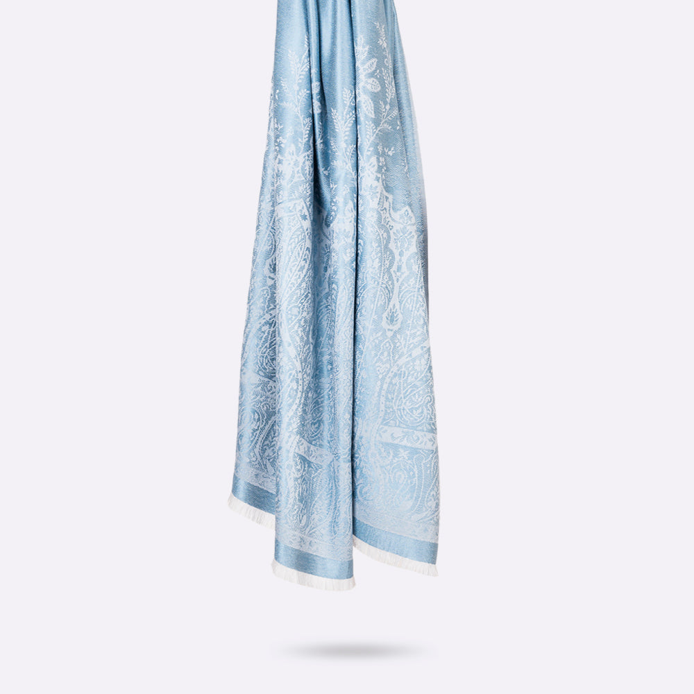 petrusse-palma-bleu-jean-tole-jacquard-soie-et-laine image 2