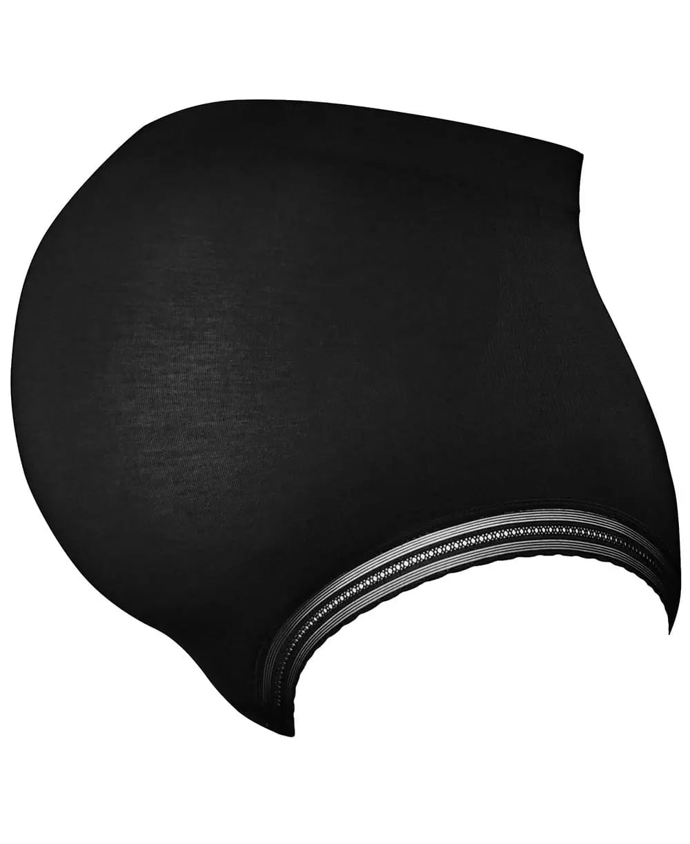 cache-c-ur-maxi-culotte-de-grossesse-sans-couture-milk-noir image 2