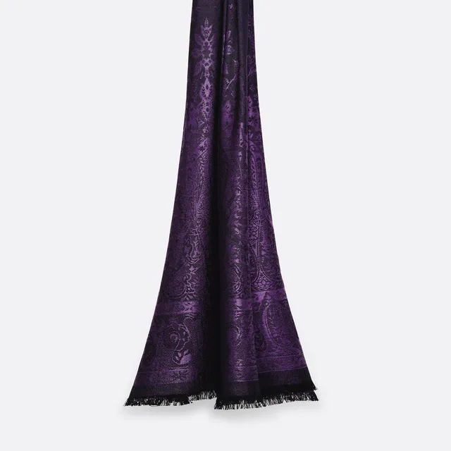 petrusse-palma-deep-purple-tole-jacquard-soie-et-laine image 1