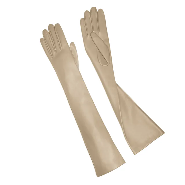 causse-castiglione-gants-longs-en-cuir-d-agneau-femme-jusqu-au-coude-doubl-s-soi image 1
