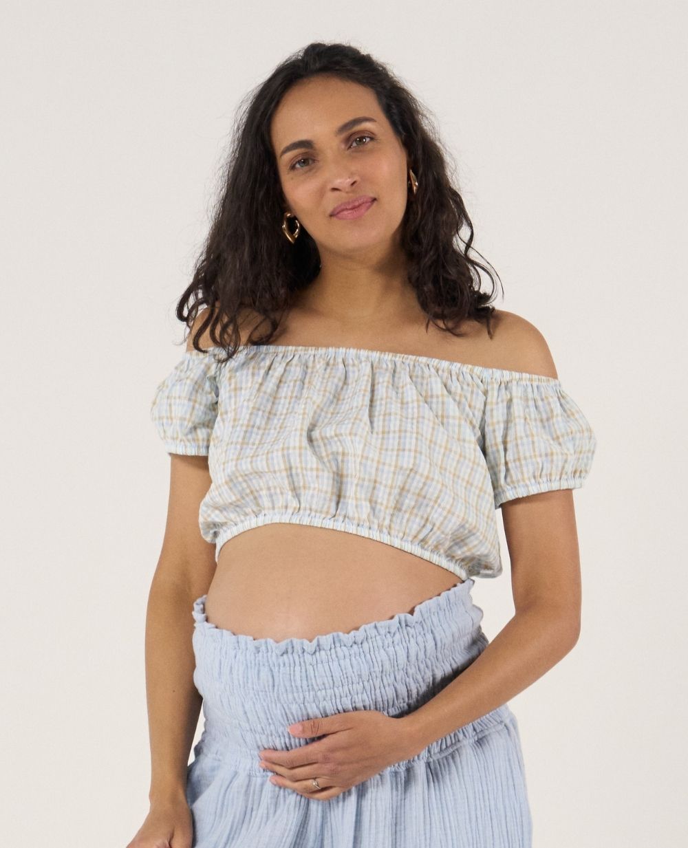 cache-c-ur-paloma-crop-top-grossesse-paules-d-nud-es-multicolore image 2