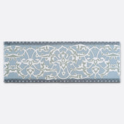 petrusse-volute-denim-tole-coton-70x200-cm-franges-2 image 3