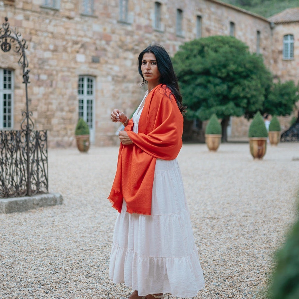 petrusse-palma-flamme-tole-jacquard-soie-et-laine image 2