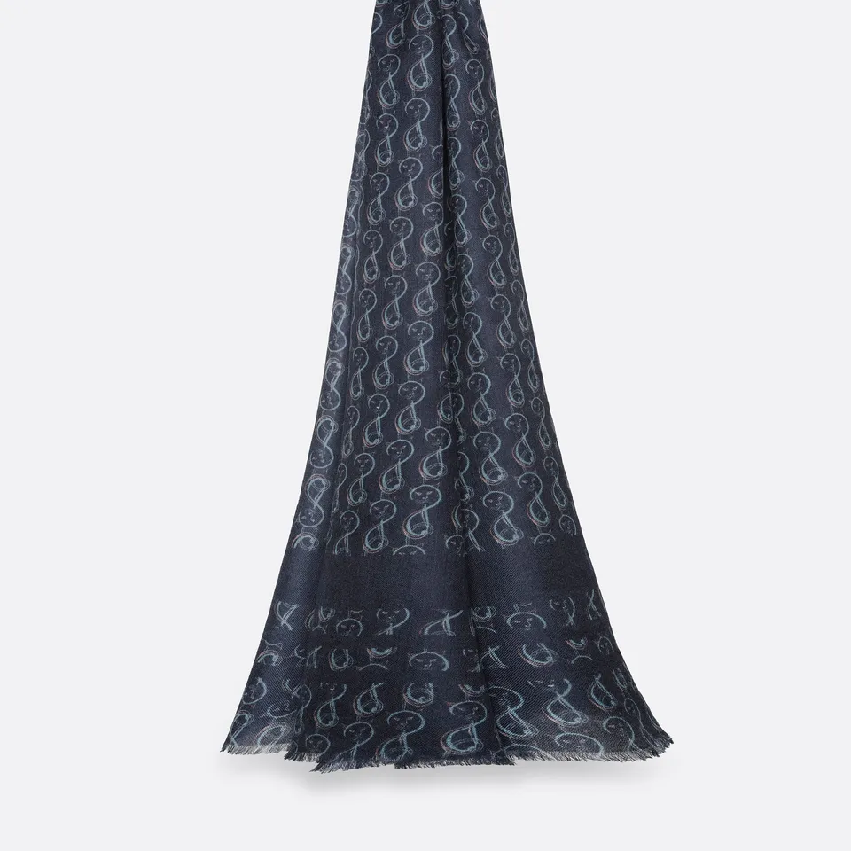 petrusse-tole-cachemire-oscar-blue image 1