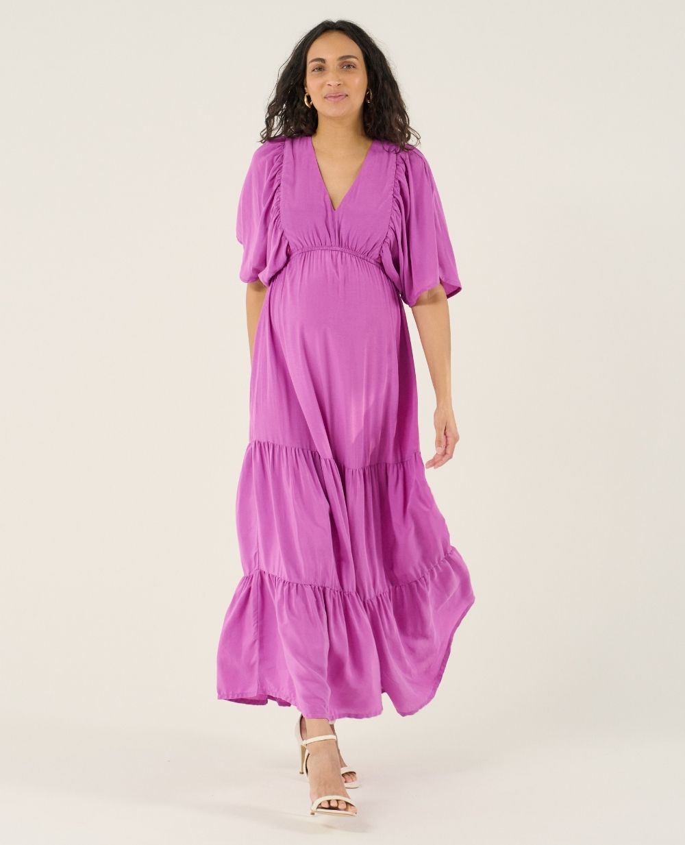 cache-c-ur-claudette-robe-longue-maternit-petunia-cupro image 2