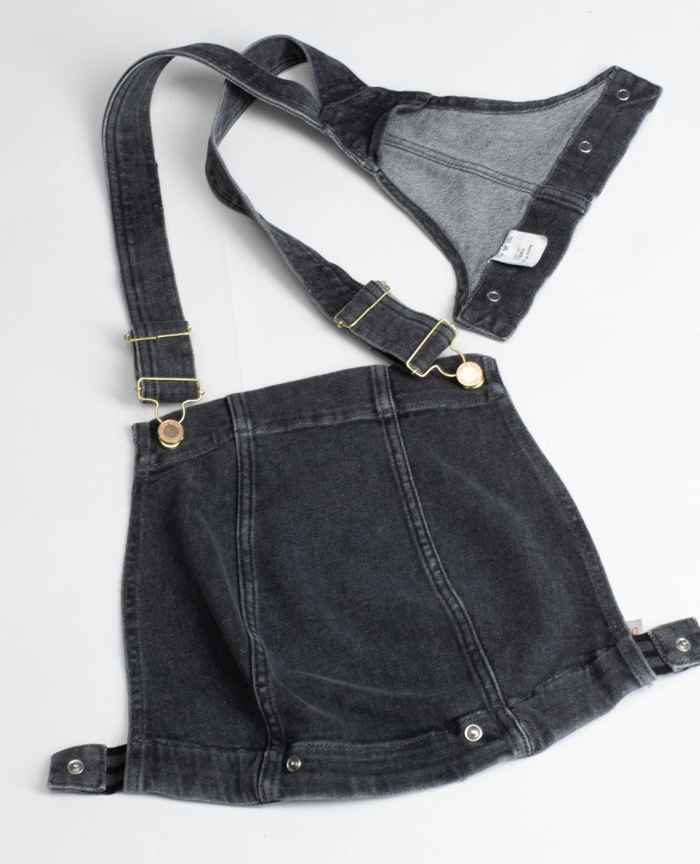 cache-c-ur-fisher-haut-de-salopette-en-jean-gris-used image 4