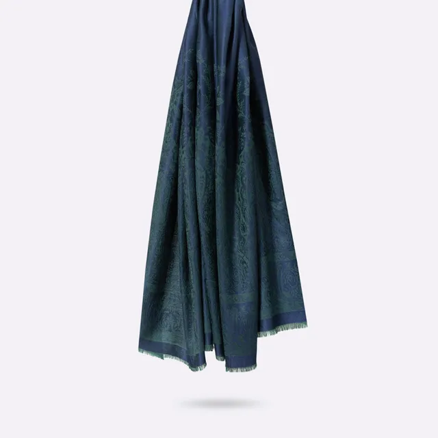 petrusse-tole-palma-british-green-tissage-jacquard-motif-cachemire image 1