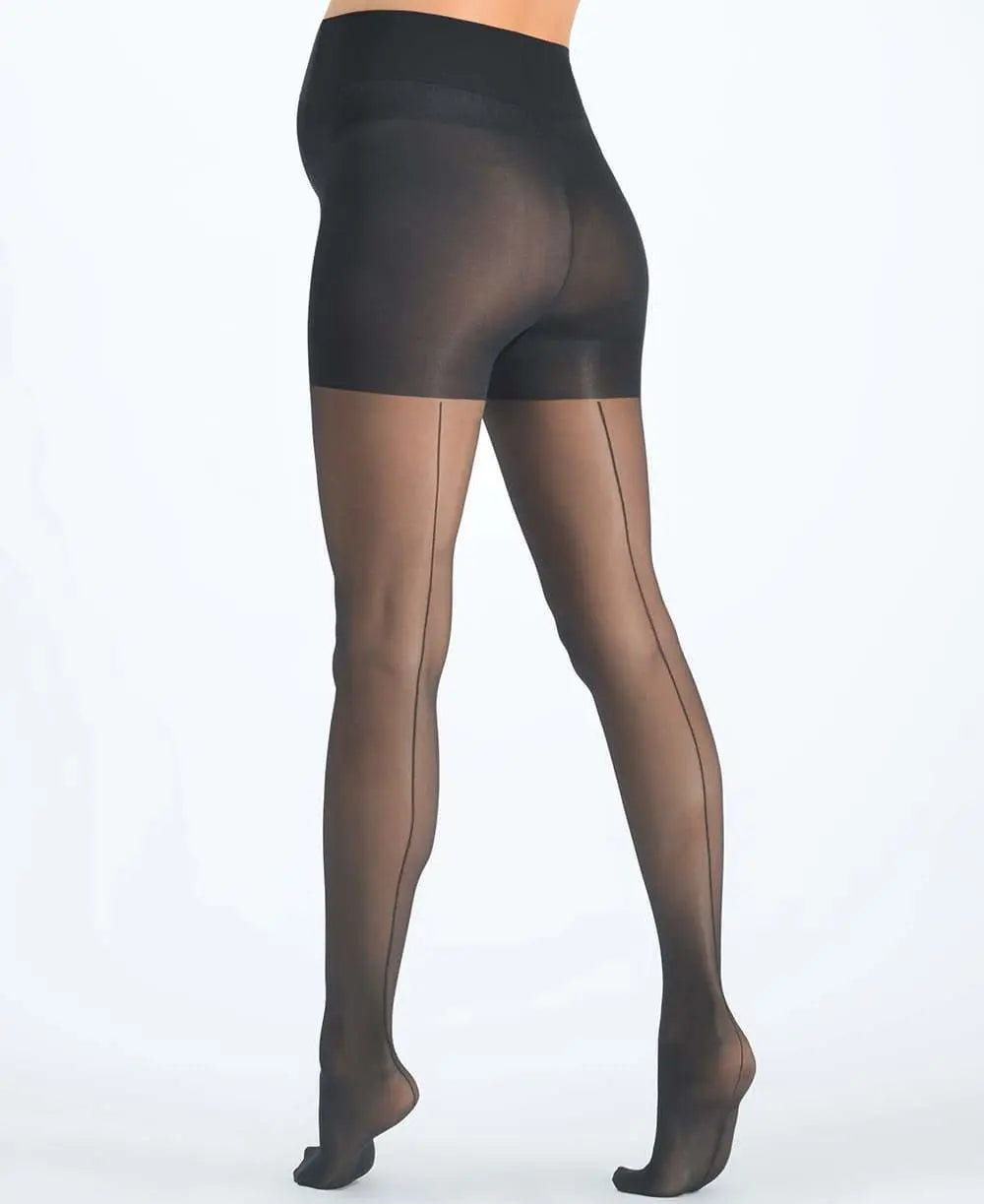 cache-c-ur-couture-collant-de-grossesse-fin-30-deniers-noir image 1