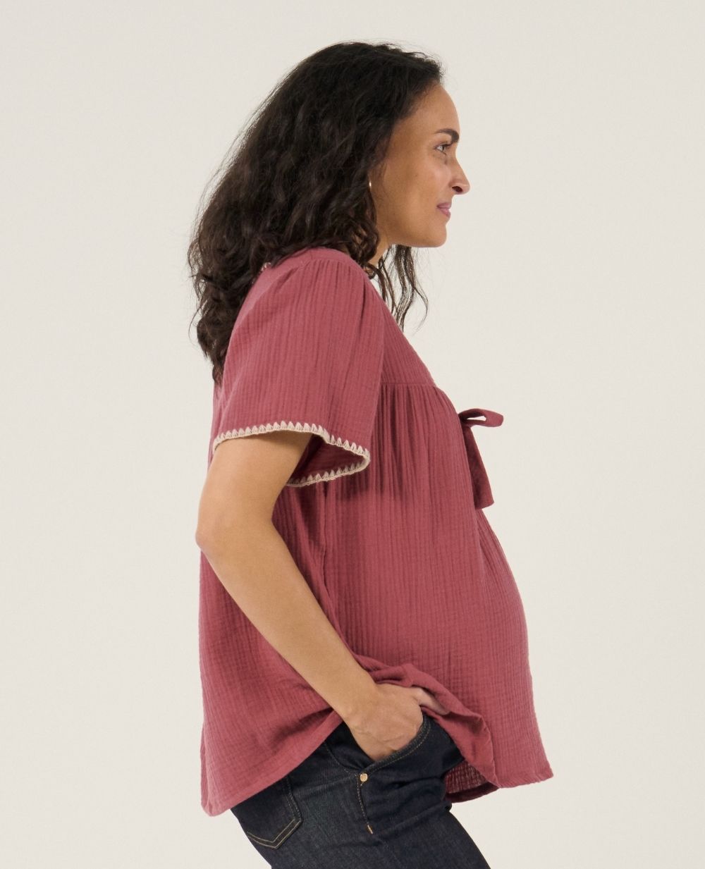 cache-c-ur-soraya-blouse-chemise-d-allaitement-prune-brod-e image 4