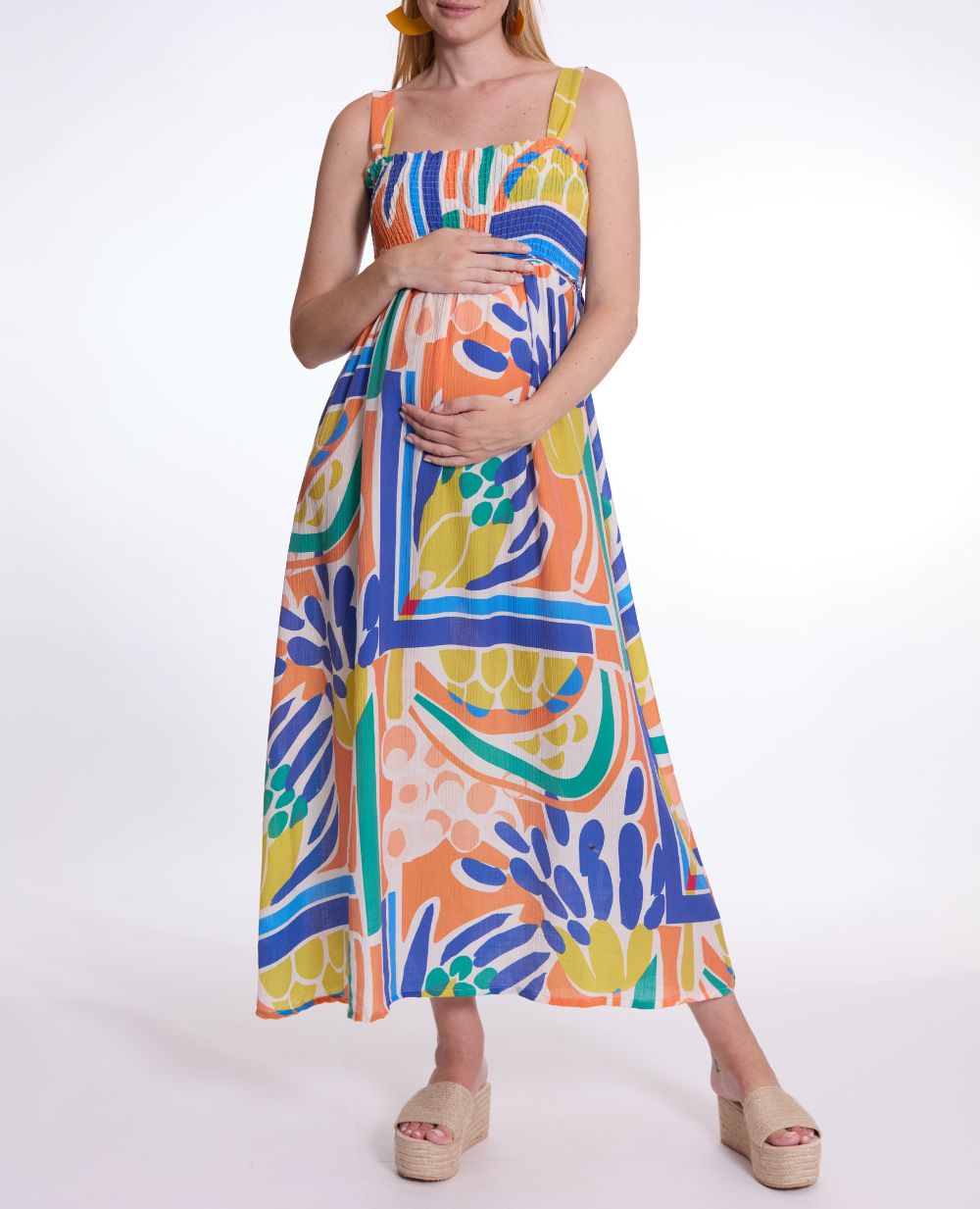 cache-c-ur-maxi-robe-smock-naiade-multico-grossesse-et-allaitement image 3