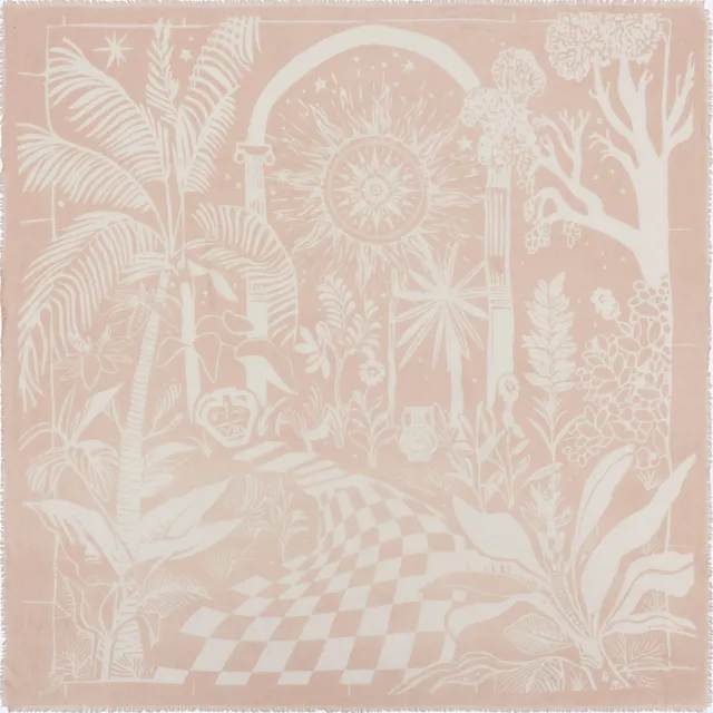 petrusse-cashmere-scarf-120-villa-beige-tole-120x120-cm image 1